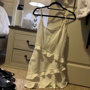 White mini dress